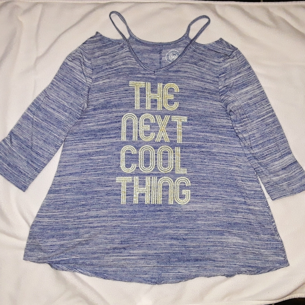 SO Girls Cold Shoulder Top
